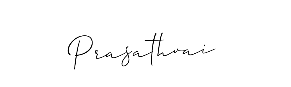 Use a signature maker to create a handwritten signature online. With this signature software, you can design (Allison_Script) your own signature for name Prasathvai. Prasathvai signature style 2 images and pictures png