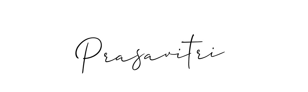 Prasavitri stylish signature style. Best Handwritten Sign (Allison_Script) for my name. Handwritten Signature Collection Ideas for my name Prasavitri. Prasavitri signature style 2 images and pictures png