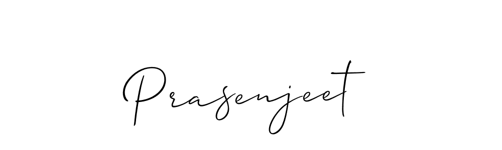 How to make Prasenjeet name signature. Use Allison_Script style for creating short signs online. This is the latest handwritten sign. Prasenjeet signature style 2 images and pictures png