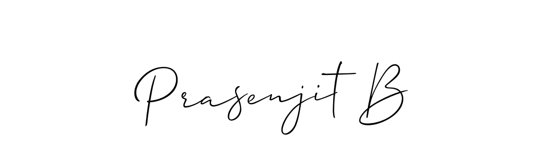 How to Draw Prasenjit B signature style? Allison_Script is a latest design signature styles for name Prasenjit B. Prasenjit B signature style 2 images and pictures png