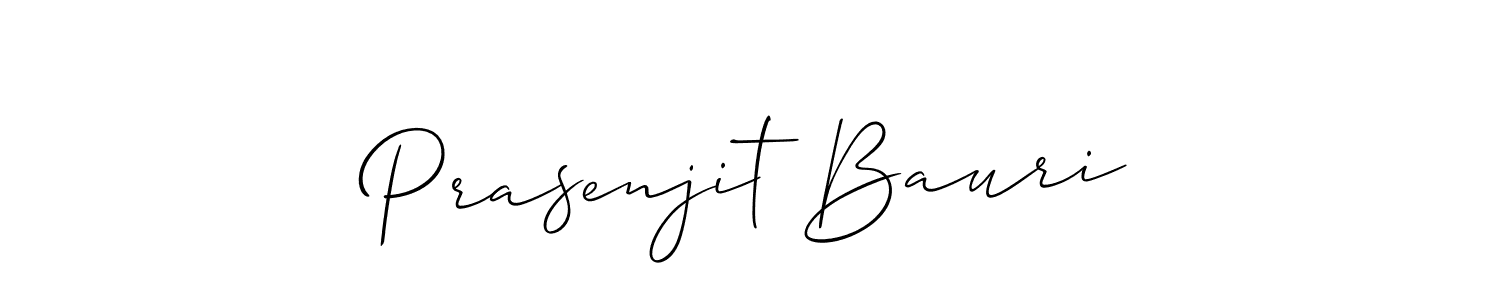 Design your own signature with our free online signature maker. With this signature software, you can create a handwritten (Allison_Script) signature for name Prasenjit Bauri. Prasenjit Bauri signature style 2 images and pictures png