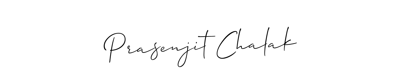 It looks lik you need a new signature style for name Prasenjit Chalak. Design unique handwritten (Allison_Script) signature with our free signature maker in just a few clicks. Prasenjit Chalak signature style 2 images and pictures png