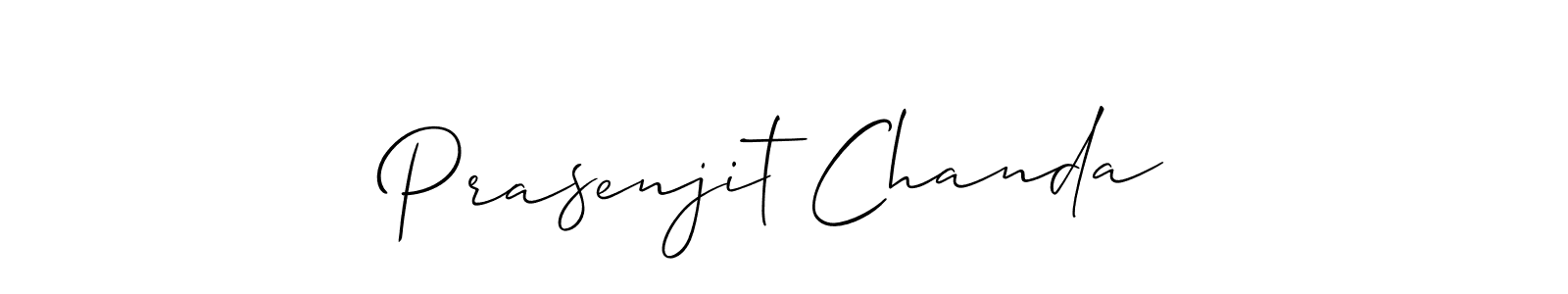 Also You can easily find your signature by using the search form. We will create Prasenjit Chanda name handwritten signature images for you free of cost using Allison_Script sign style. Prasenjit Chanda signature style 2 images and pictures png