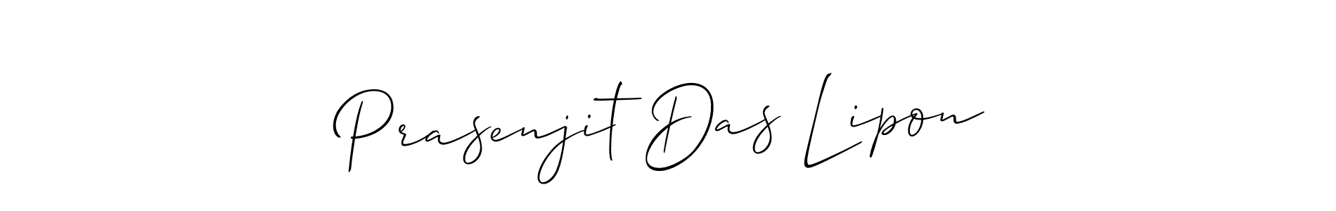 You should practise on your own different ways (Allison_Script) to write your name (Prasenjit Das Lipon) in signature. don't let someone else do it for you. Prasenjit Das Lipon signature style 2 images and pictures png