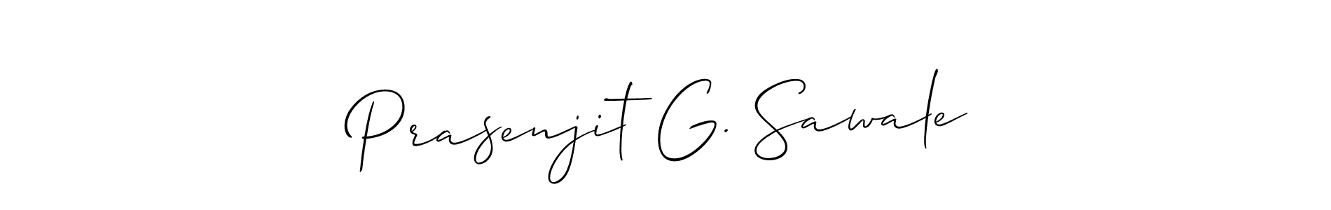 How to make Prasenjit G. Sawale signature? Allison_Script is a professional autograph style. Create handwritten signature for Prasenjit G. Sawale name. Prasenjit G. Sawale signature style 2 images and pictures png