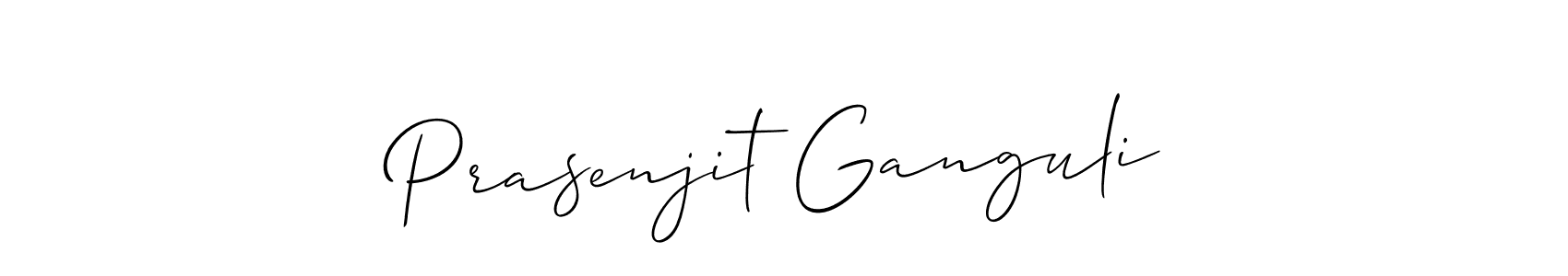Create a beautiful signature design for name Prasenjit Ganguli. With this signature (Allison_Script) fonts, you can make a handwritten signature for free. Prasenjit Ganguli signature style 2 images and pictures png