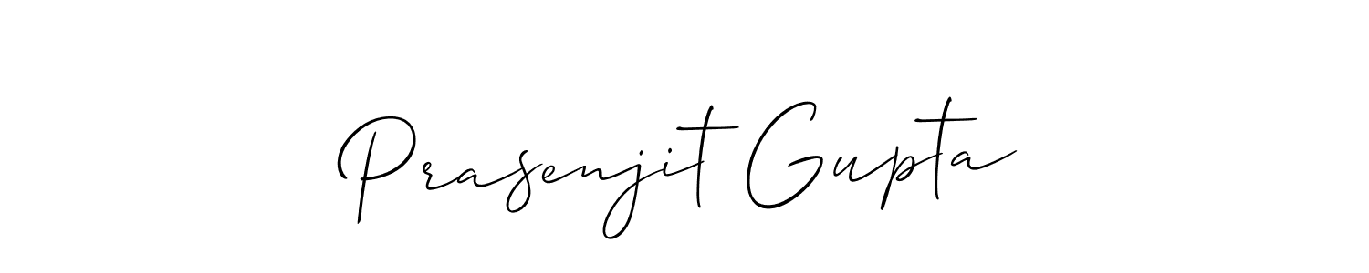 Allison_Script is a professional signature style that is perfect for those who want to add a touch of class to their signature. It is also a great choice for those who want to make their signature more unique. Get Prasenjit Gupta name to fancy signature for free. Prasenjit Gupta signature style 2 images and pictures png