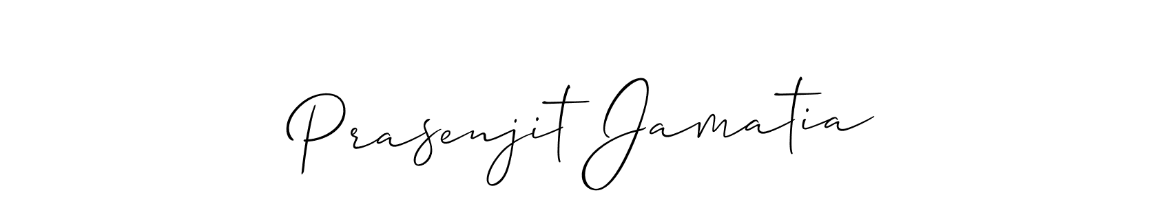 How to make Prasenjit Jamatia signature? Allison_Script is a professional autograph style. Create handwritten signature for Prasenjit Jamatia name. Prasenjit Jamatia signature style 2 images and pictures png