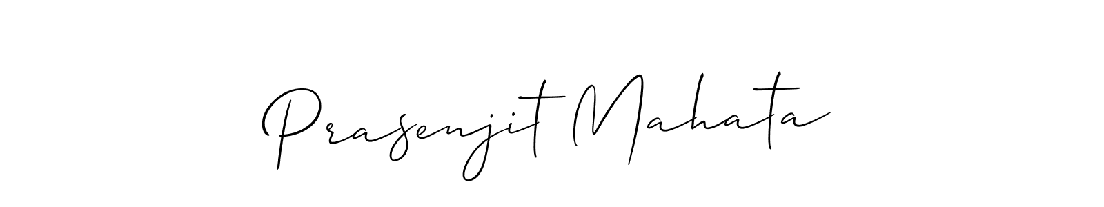 The best way (Allison_Script) to make a short signature is to pick only two or three words in your name. The name Prasenjit Mahata include a total of six letters. For converting this name. Prasenjit Mahata signature style 2 images and pictures png