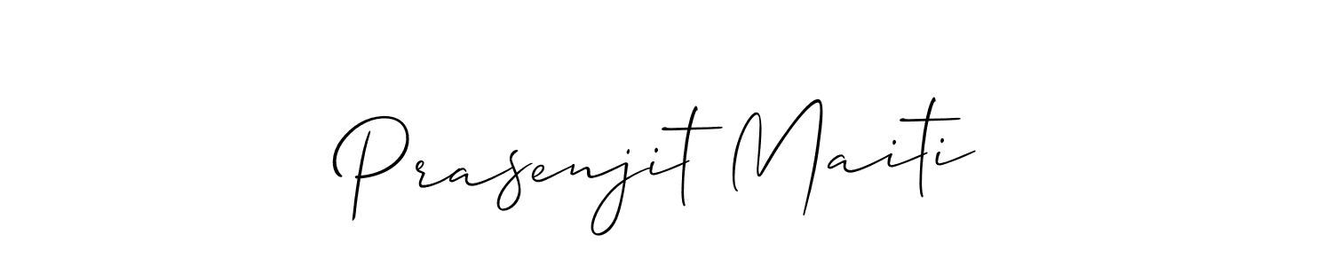 It looks lik you need a new signature style for name Prasenjit Maiti. Design unique handwritten (Allison_Script) signature with our free signature maker in just a few clicks. Prasenjit Maiti signature style 2 images and pictures png
