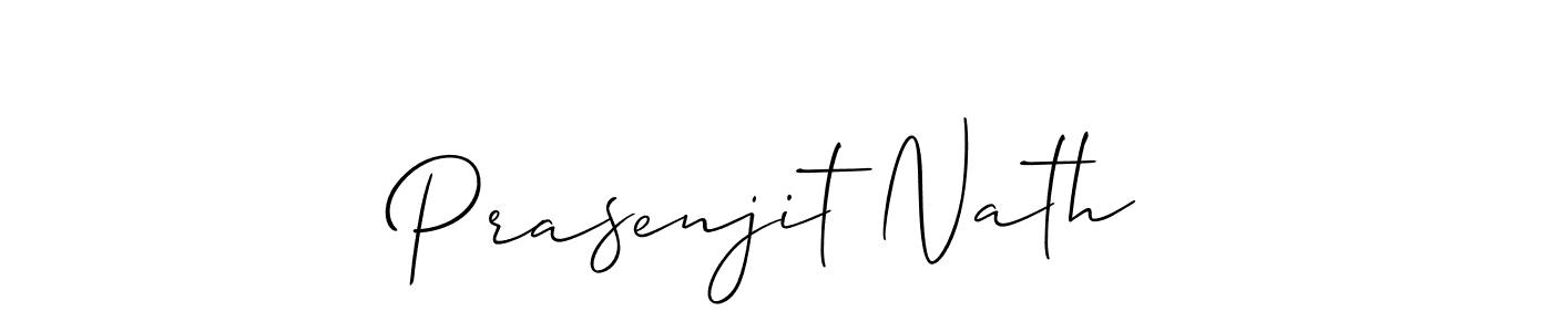 Also we have Prasenjit Nath name is the best signature style. Create professional handwritten signature collection using Allison_Script autograph style. Prasenjit Nath signature style 2 images and pictures png