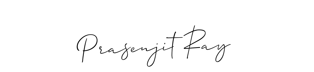 Allison_Script is a professional signature style that is perfect for those who want to add a touch of class to their signature. It is also a great choice for those who want to make their signature more unique. Get Prasenjit Ray name to fancy signature for free. Prasenjit Ray signature style 2 images and pictures png
