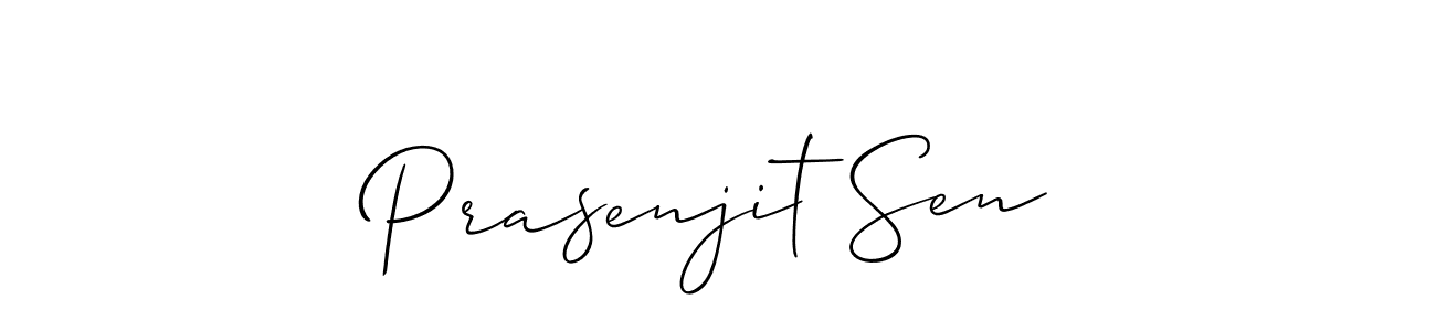 This is the best signature style for the Prasenjit Sen name. Also you like these signature font (Allison_Script). Mix name signature. Prasenjit Sen signature style 2 images and pictures png