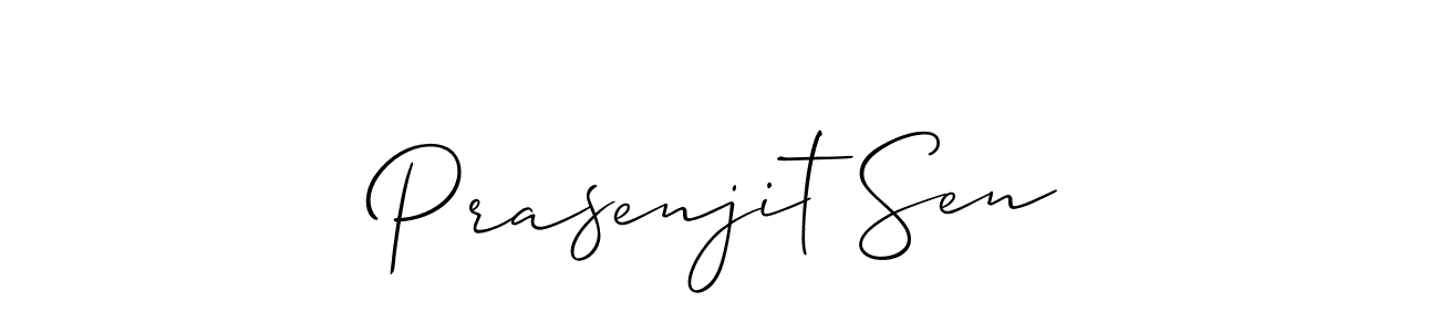 Also You can easily find your signature by using the search form. We will create Prasenjit Sen name handwritten signature images for you free of cost using Allison_Script sign style. Prasenjit Sen signature style 2 images and pictures png