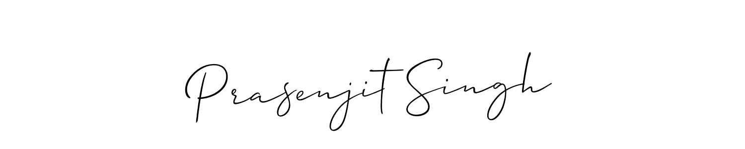 The best way (Allison_Script) to make a short signature is to pick only two or three words in your name. The name Prasenjit Singh include a total of six letters. For converting this name. Prasenjit Singh signature style 2 images and pictures png