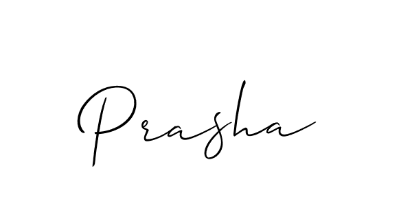 Also we have Prasha name is the best signature style. Create professional handwritten signature collection using Allison_Script autograph style. Prasha signature style 2 images and pictures png