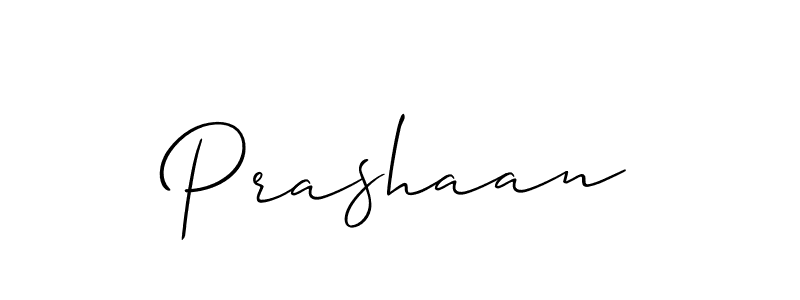 How to make Prashaan name signature. Use Allison_Script style for creating short signs online. This is the latest handwritten sign. Prashaan signature style 2 images and pictures png