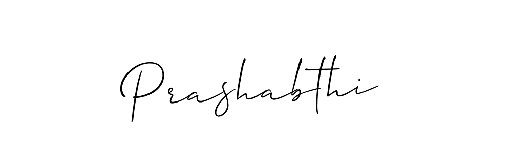 It looks lik you need a new signature style for name Prashabthi. Design unique handwritten (Allison_Script) signature with our free signature maker in just a few clicks. Prashabthi signature style 2 images and pictures png
