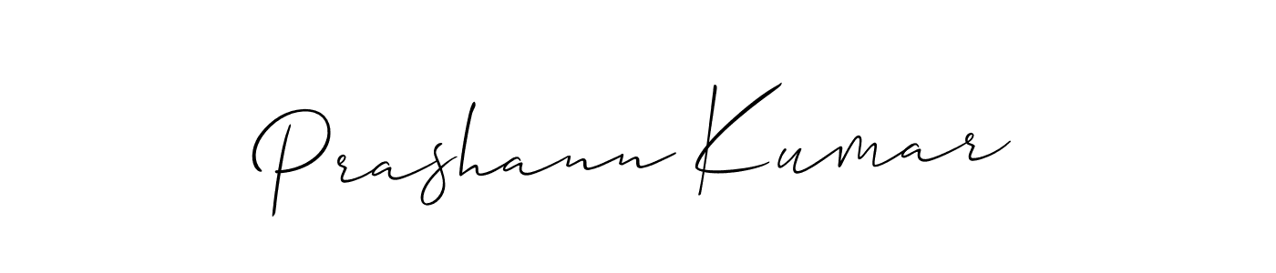 How to Draw Prashann Kumar signature style? Allison_Script is a latest design signature styles for name Prashann Kumar. Prashann Kumar signature style 2 images and pictures png