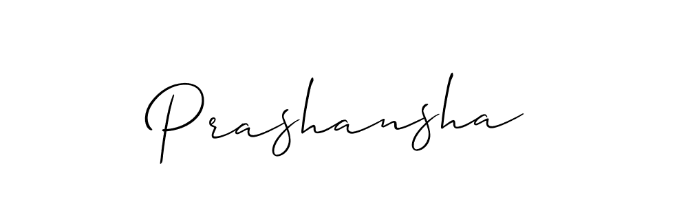 It looks lik you need a new signature style for name Prashansha. Design unique handwritten (Allison_Script) signature with our free signature maker in just a few clicks. Prashansha signature style 2 images and pictures png