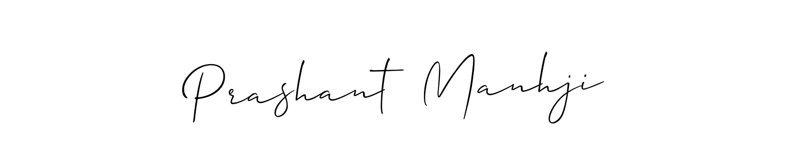 Make a beautiful signature design for name Prashant  Manhji. With this signature (Allison_Script) style, you can create a handwritten signature for free. Prashant  Manhji signature style 2 images and pictures png