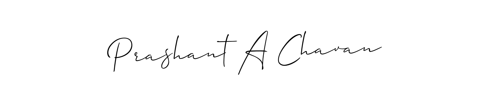 Design your own signature with our free online signature maker. With this signature software, you can create a handwritten (Allison_Script) signature for name Prashant A Chavan. Prashant A Chavan signature style 2 images and pictures png