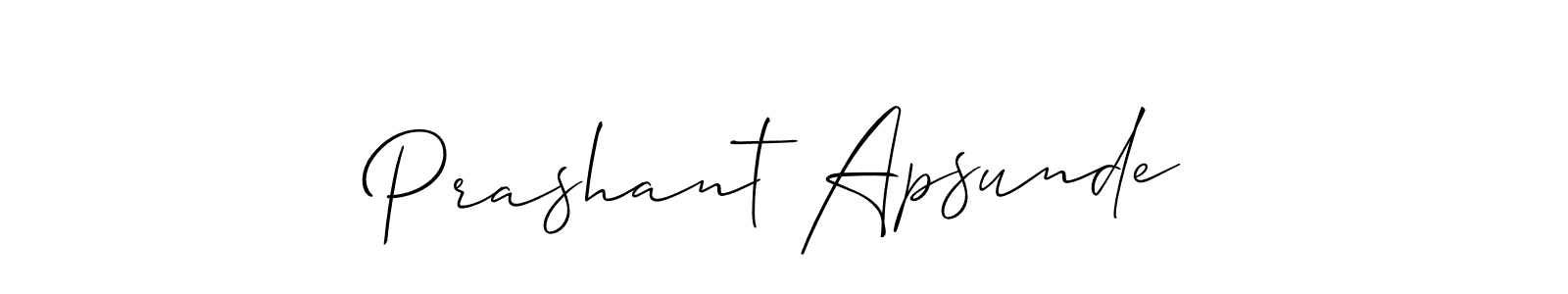 This is the best signature style for the Prashant Apsunde name. Also you like these signature font (Allison_Script). Mix name signature. Prashant Apsunde signature style 2 images and pictures png