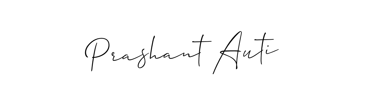 The best way (Allison_Script) to make a short signature is to pick only two or three words in your name. The name Prashant Auti include a total of six letters. For converting this name. Prashant Auti signature style 2 images and pictures png