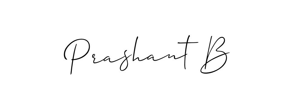 It looks lik you need a new signature style for name Prashant B. Design unique handwritten (Allison_Script) signature with our free signature maker in just a few clicks. Prashant B signature style 2 images and pictures png