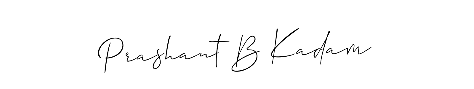 Prashant B Kadam stylish signature style. Best Handwritten Sign (Allison_Script) for my name. Handwritten Signature Collection Ideas for my name Prashant B Kadam. Prashant B Kadam signature style 2 images and pictures png