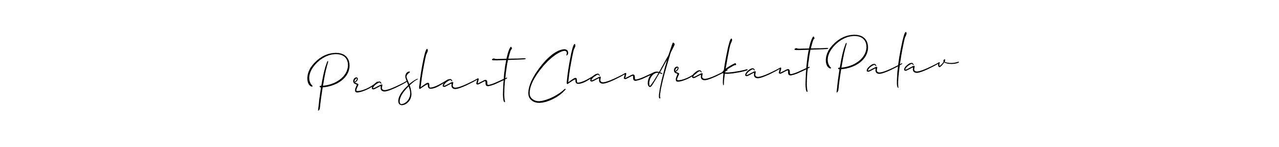 Use a signature maker to create a handwritten signature online. With this signature software, you can design (Allison_Script) your own signature for name Prashant Chandrakant Palav. Prashant Chandrakant Palav signature style 2 images and pictures png