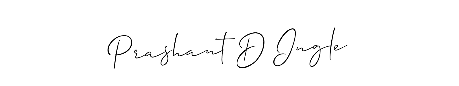 You should practise on your own different ways (Allison_Script) to write your name (Prashant D Ingle) in signature. don't let someone else do it for you. Prashant D Ingle signature style 2 images and pictures png