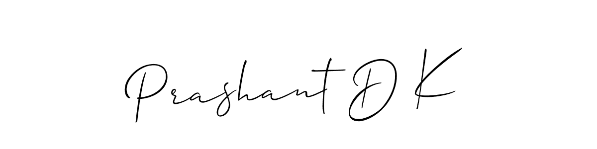 Allison_Script is a professional signature style that is perfect for those who want to add a touch of class to their signature. It is also a great choice for those who want to make their signature more unique. Get Prashant D K name to fancy signature for free. Prashant D K signature style 2 images and pictures png