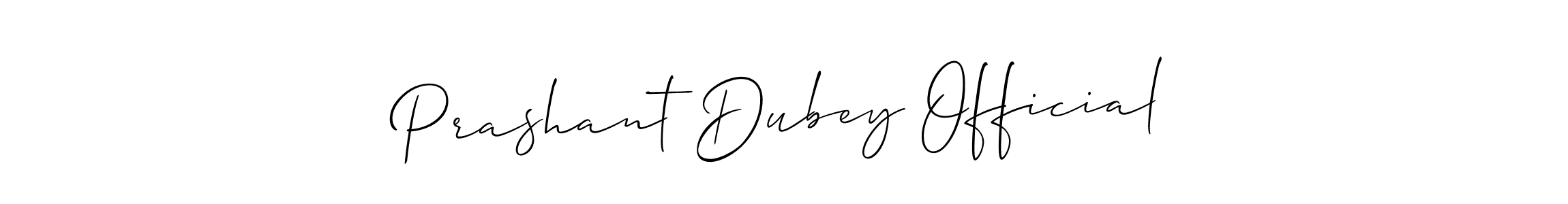 Design your own signature with our free online signature maker. With this signature software, you can create a handwritten (Allison_Script) signature for name Prashant Dubey Official. Prashant Dubey Official signature style 2 images and pictures png