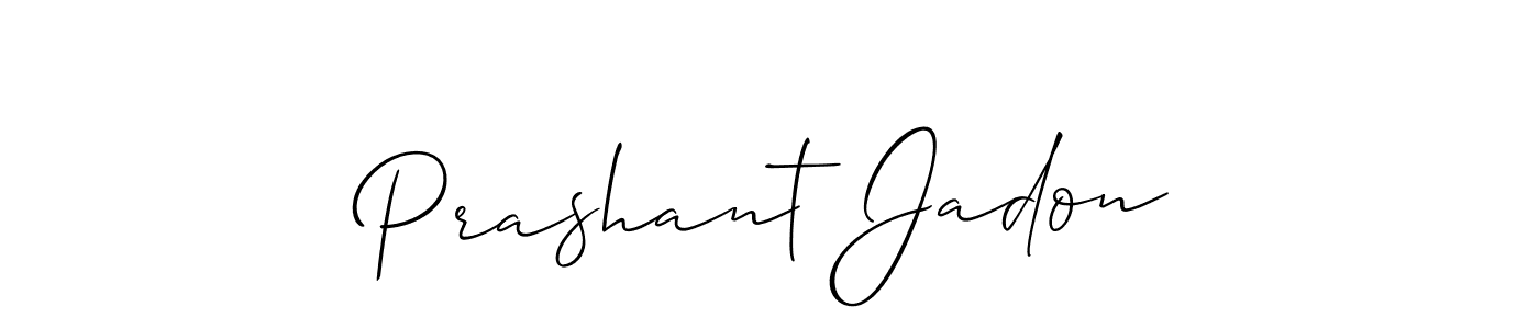 if you are searching for the best signature style for your name Prashant Jadon. so please give up your signature search. here we have designed multiple signature styles  using Allison_Script. Prashant Jadon signature style 2 images and pictures png
