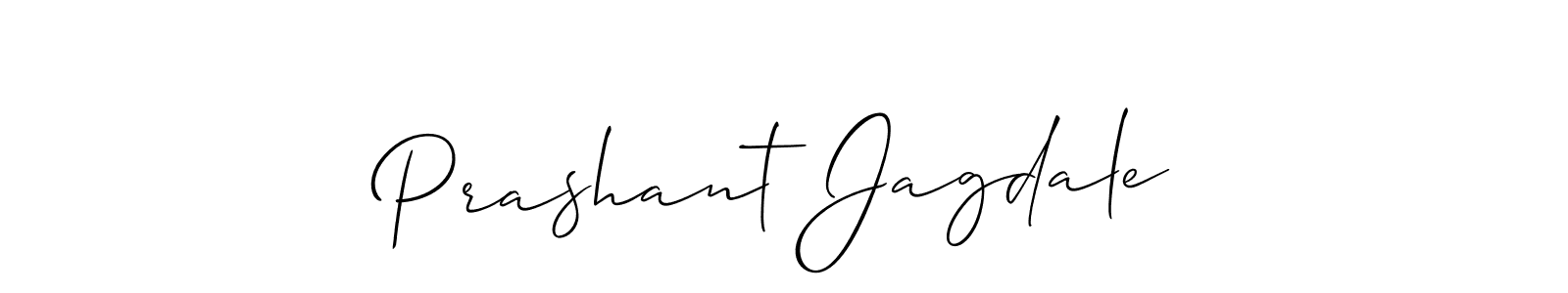 Design your own signature with our free online signature maker. With this signature software, you can create a handwritten (Allison_Script) signature for name Prashant Jagdale. Prashant Jagdale signature style 2 images and pictures png