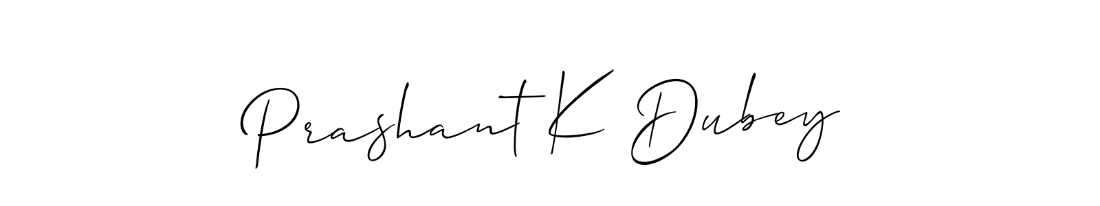 Prashant K Dubey stylish signature style. Best Handwritten Sign (Allison_Script) for my name. Handwritten Signature Collection Ideas for my name Prashant K Dubey. Prashant K Dubey signature style 2 images and pictures png