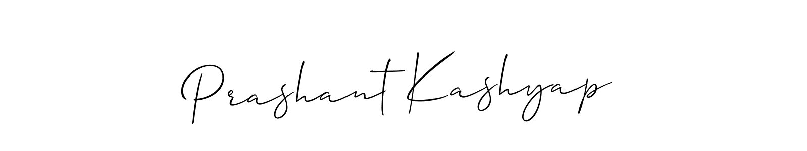 You should practise on your own different ways (Allison_Script) to write your name (Prashant Kashyap) in signature. don't let someone else do it for you. Prashant Kashyap signature style 2 images and pictures png