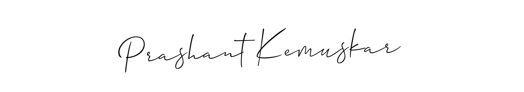 Create a beautiful signature design for name Prashant Kemuskar. With this signature (Allison_Script) fonts, you can make a handwritten signature for free. Prashant Kemuskar signature style 2 images and pictures png