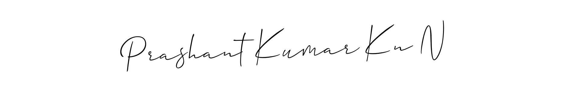 Make a beautiful signature design for name Prashant Kumar Kn N. With this signature (Allison_Script) style, you can create a handwritten signature for free. Prashant Kumar Kn N signature style 2 images and pictures png