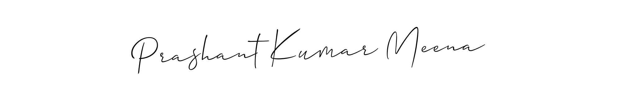 You should practise on your own different ways (Allison_Script) to write your name (Prashant Kumar Meena) in signature. don't let someone else do it for you. Prashant Kumar Meena signature style 2 images and pictures png