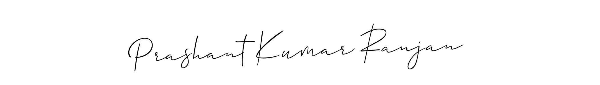 Make a beautiful signature design for name Prashant Kumar Ranjan. With this signature (Allison_Script) style, you can create a handwritten signature for free. Prashant Kumar Ranjan signature style 2 images and pictures png