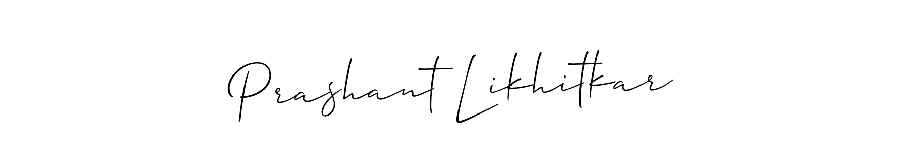 Prashant Likhitkar stylish signature style. Best Handwritten Sign (Allison_Script) for my name. Handwritten Signature Collection Ideas for my name Prashant Likhitkar. Prashant Likhitkar signature style 2 images and pictures png