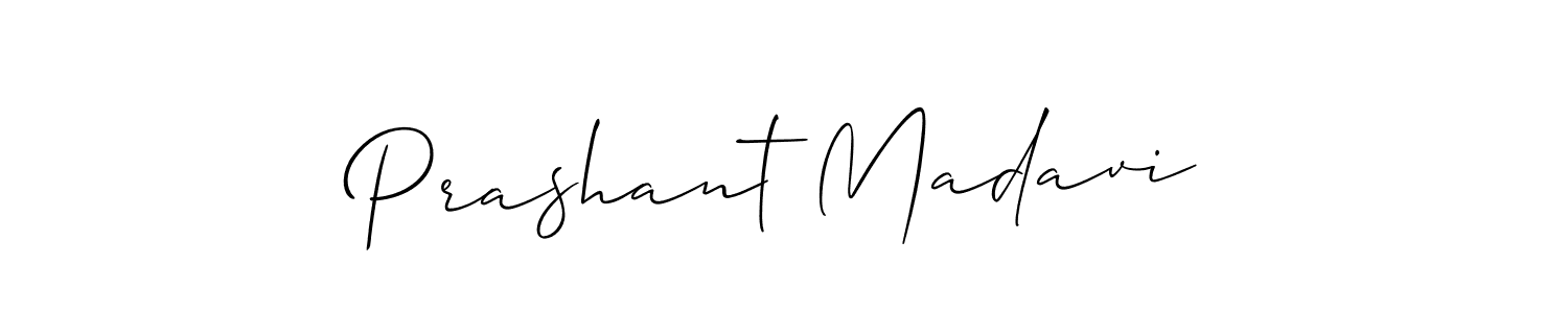 Make a beautiful signature design for name Prashant Madavi. With this signature (Allison_Script) style, you can create a handwritten signature for free. Prashant Madavi signature style 2 images and pictures png