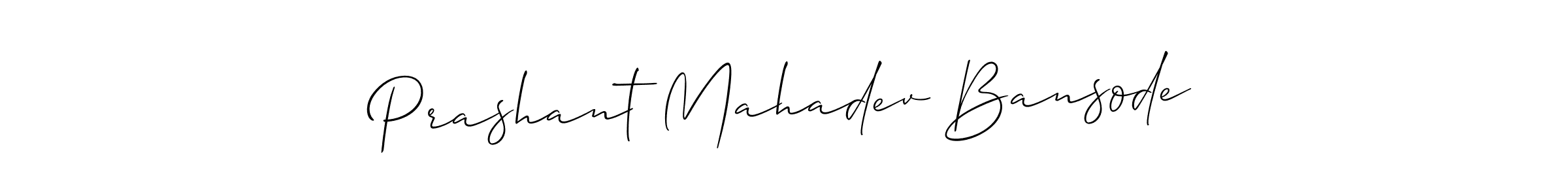 Also we have Prashant Mahadev Bansode name is the best signature style. Create professional handwritten signature collection using Allison_Script autograph style. Prashant Mahadev Bansode signature style 2 images and pictures png