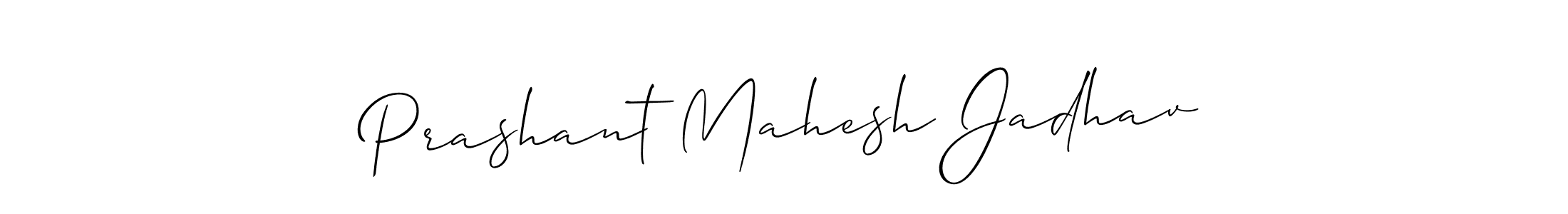 if you are searching for the best signature style for your name Prashant Mahesh Jadhav. so please give up your signature search. here we have designed multiple signature styles  using Allison_Script. Prashant Mahesh Jadhav signature style 2 images and pictures png