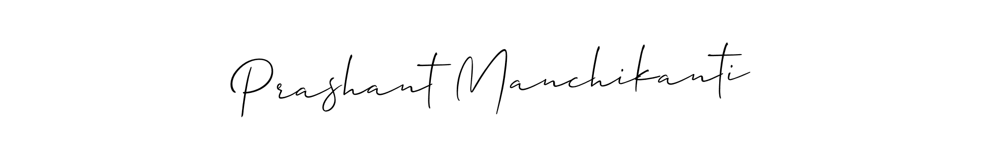 Make a short Prashant Manchikanti signature style. Manage your documents anywhere anytime using Allison_Script. Create and add eSignatures, submit forms, share and send files easily. Prashant Manchikanti signature style 2 images and pictures png