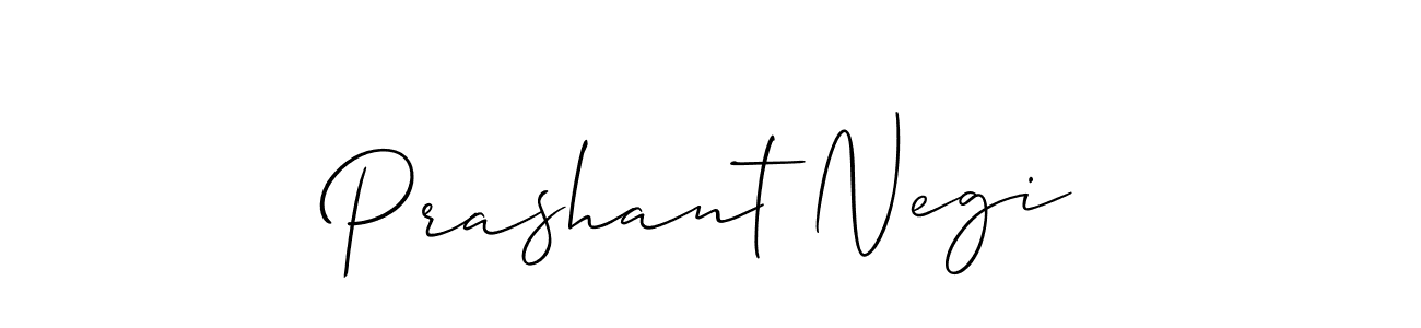 Design your own signature with our free online signature maker. With this signature software, you can create a handwritten (Allison_Script) signature for name Prashant Negi. Prashant Negi signature style 2 images and pictures png