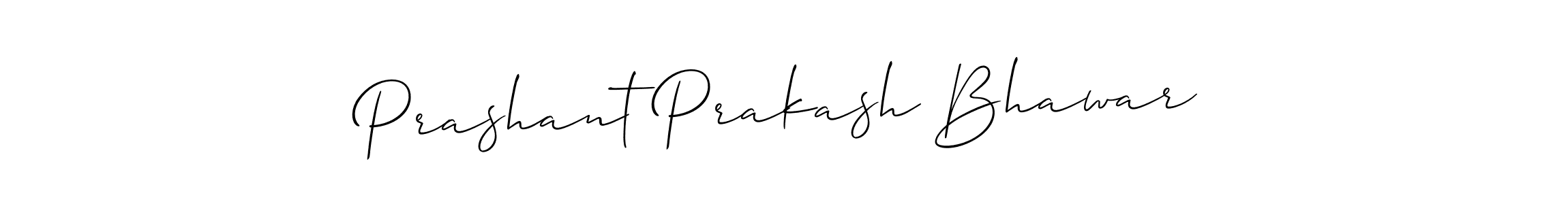 Use a signature maker to create a handwritten signature online. With this signature software, you can design (Allison_Script) your own signature for name Prashant Prakash Bhawar. Prashant Prakash Bhawar signature style 2 images and pictures png