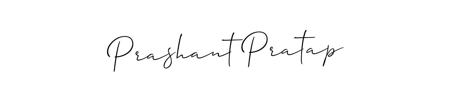How to make Prashant Pratap name signature. Use Allison_Script style for creating short signs online. This is the latest handwritten sign. Prashant Pratap signature style 2 images and pictures png